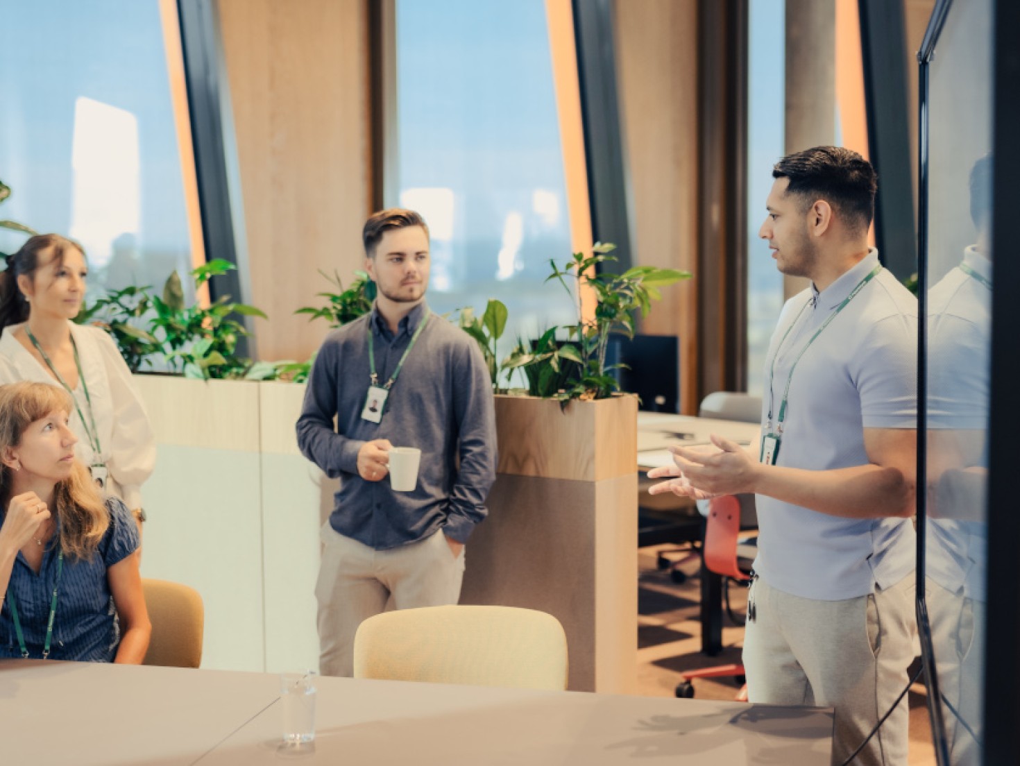 Patentstyrets ansatte har idemyldring i prosjektsonen i Patentstyrets lokaler.