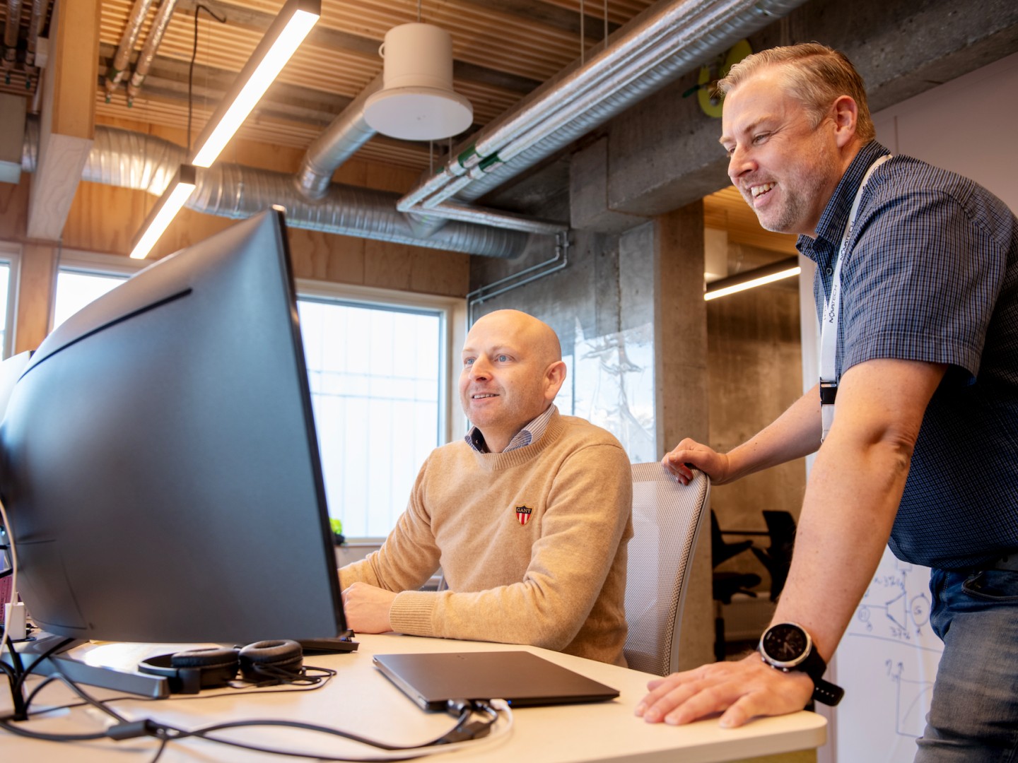 Lars Husdal, CPO i Novatech, og Knut Husdal, CEO i Novatech.