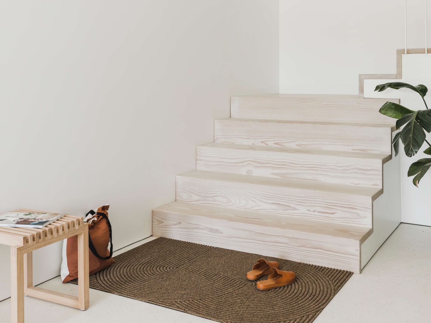 Interiør med dekorativ designmatte fra Heymat.