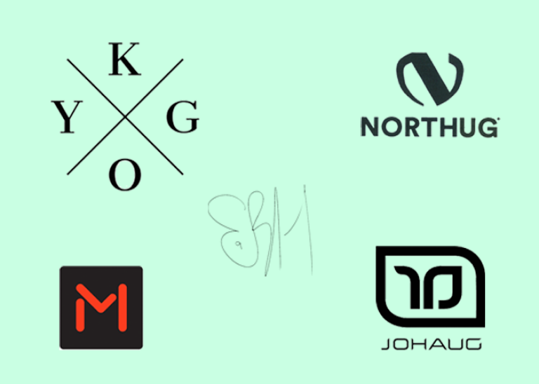A selection of trademarks that celebrities have registered with the Norwegian Patent Office
