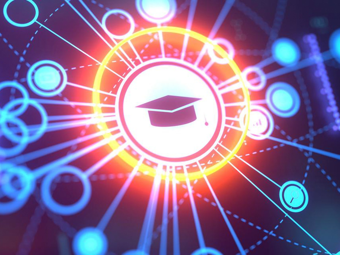 Digital illustration symbolizing education