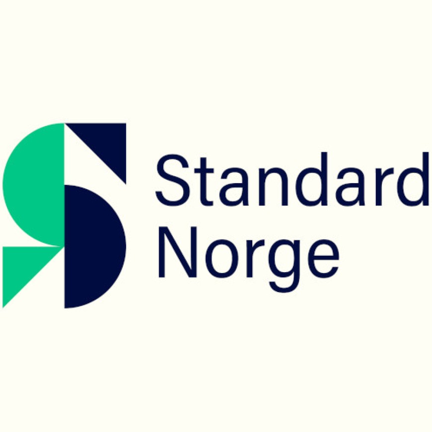 A stylized letter S composed of geometric shapes such as semicircles and triangles, with the text "Standard Norge" spread over two lines to the right of the symbol.