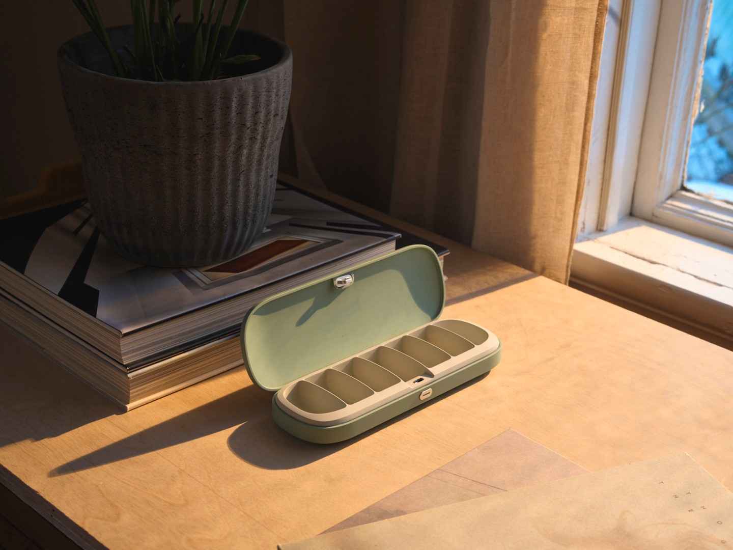 Pilleeesken Dtablet Week på bord