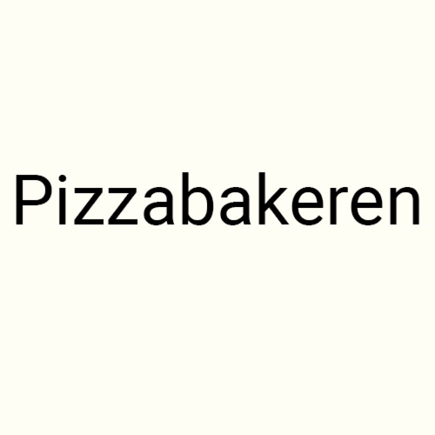 Pizzabakeren i ren tekst (ordmerke)